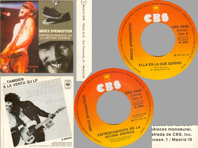 Bruce Springsteen - 10TH AVENUE FREEZE OUT / SHE'S THE ONE